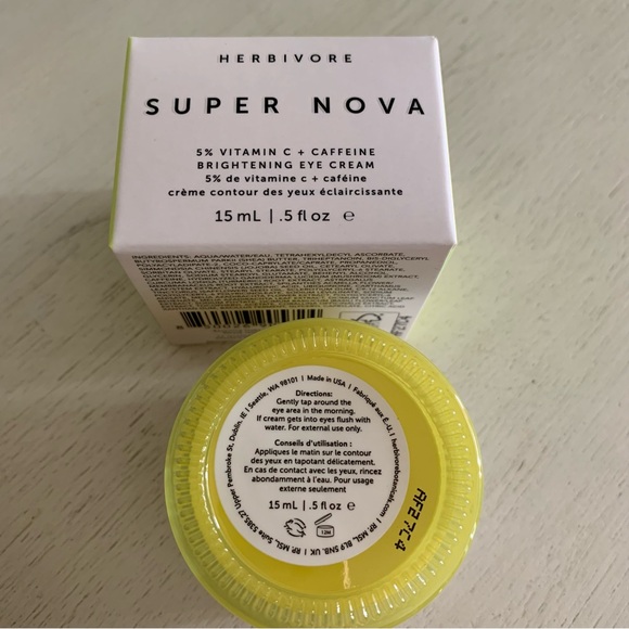 🆕 Herbivore Super Nova 5% THD Vitamin C + Caffeine Brightening Eye Cream - Picture 3 of 8